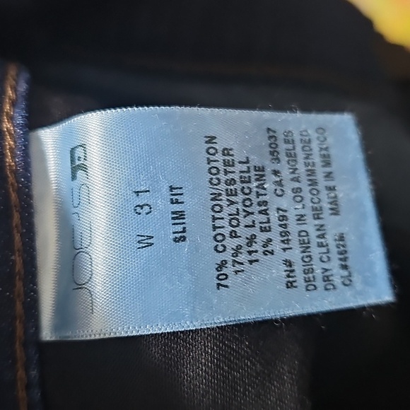 Joe's Jeans Slim Fit Dark Blue Jeans Size 31x33 - Picture 4 of 6